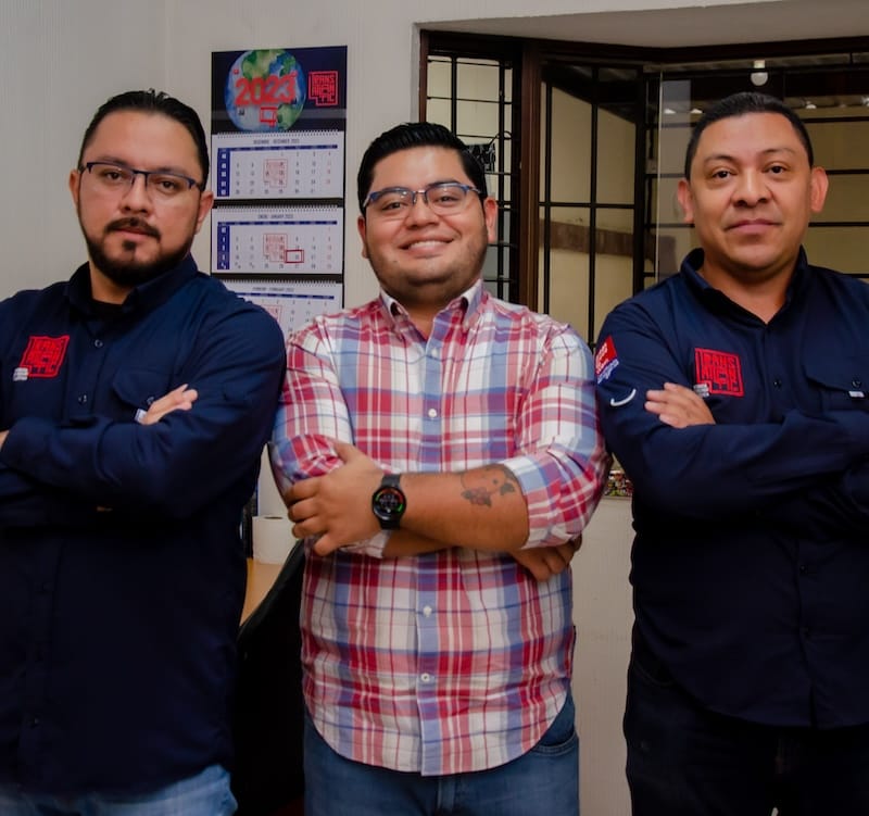 group of men smiling